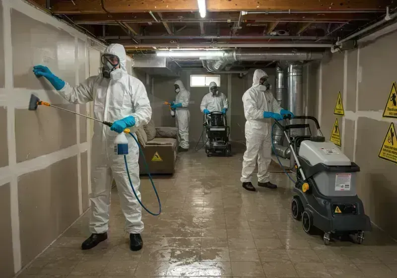 Basement Moisture Removal and Structural Drying process in Sangamon County, IL